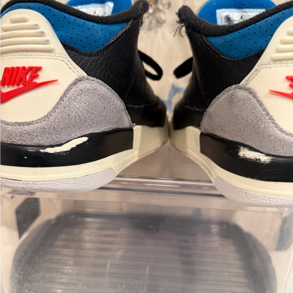 Stylish Kids Black and Blue Sneakers - Picture 7 of 10